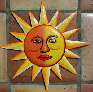 Shiny Sun - Steel Drum Sculpture - $30